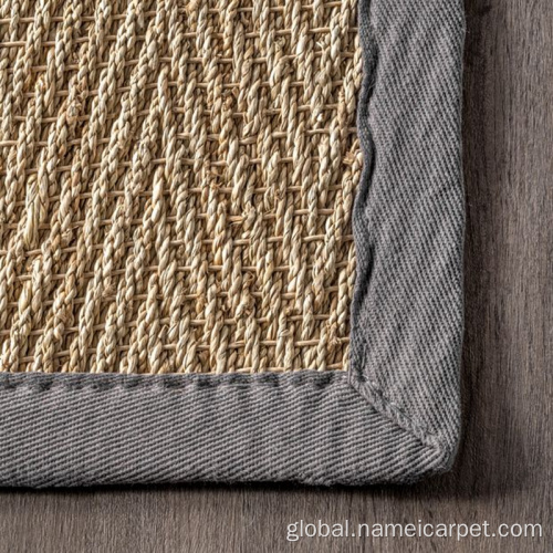 rectangle seagrass rug Seagrass woven carpets and rugs natural fiber Supplier